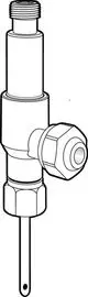 Messanschluss für Kupferrohr mit Gewinde und seitlichem Anschluss. Produkt von IMI Hydronic Engineering, geeignet für die Installation in Heizsystemen.